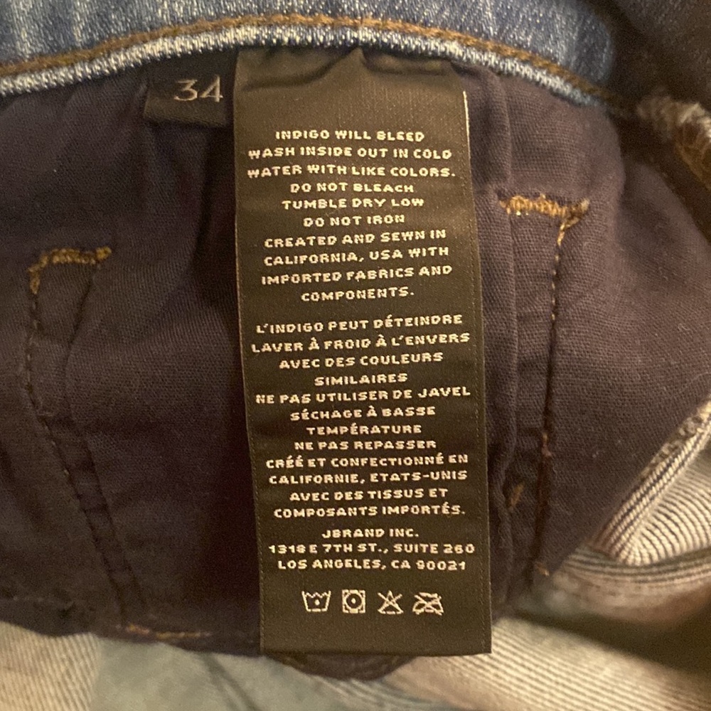 J Brand Women’s Jeans, 32” Waist, Length 32”, Like New, broken in, nice & soft - Picture 8 of 8